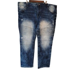 South Pole Vintage Y2K  Streetwear Dark Wash Flex Stretch Blue Jeans Men's 44